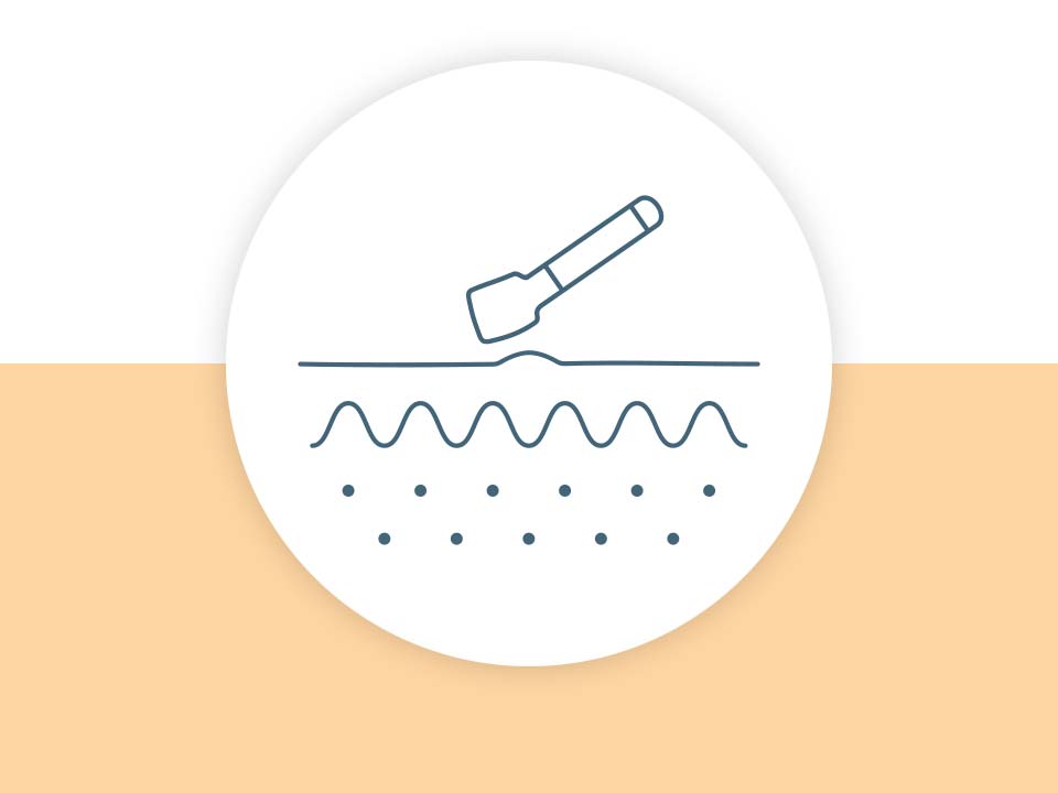 Icon für Hautkrebsfrüherkennung und Therapie